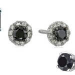 Black Diamond Stud Earrings