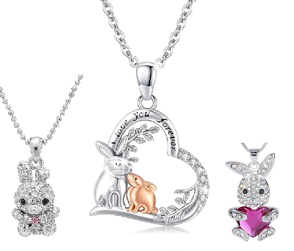 bunny necklaces